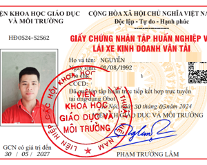 CCTH nghiệp vụ lái xe KDVT